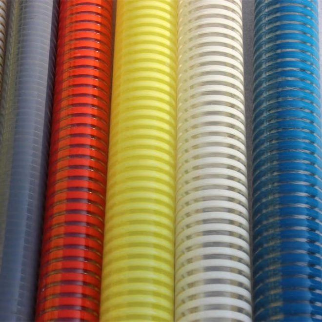 Light Weight Top Quality Material Spiral Flexible Anti UV and Bad Weather Suction Discharge PVC Water Hose - Image 5