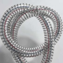 With Red Blue Line, Steel Wire Reinforced PVC clear Hose Pipe