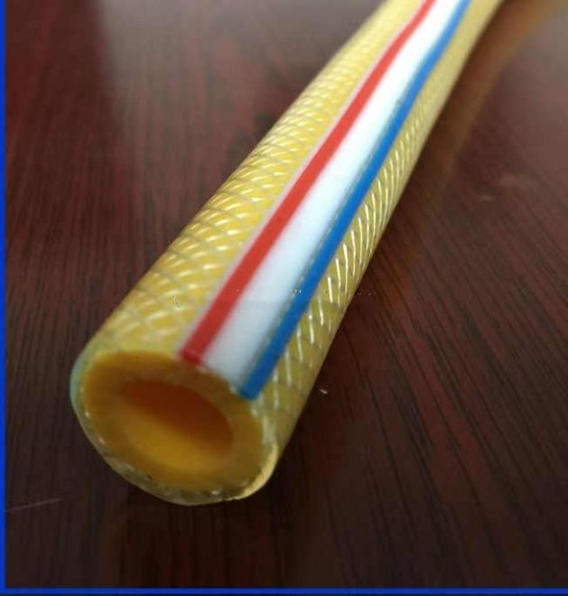 Yellow Orange Lined 100% New PVC Flexible High Pressure PVC Gas Hose Spray Hose - Image 2