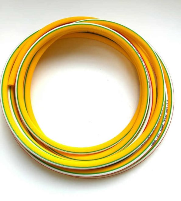 Yellow Orange Lined 100% New PVC Flexible High Pressure PVC Gas Hose Spray Hose - Image 4